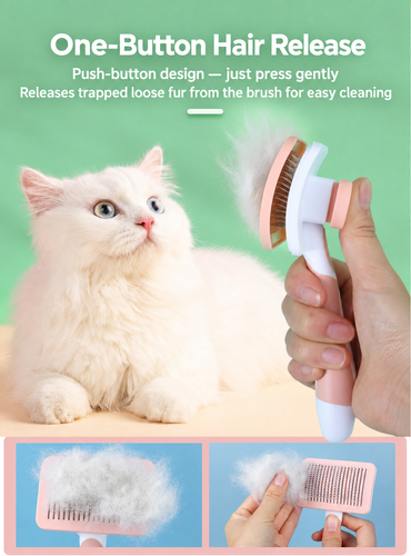 Self-Cleaning Slicker Brush for Dogs & Cats