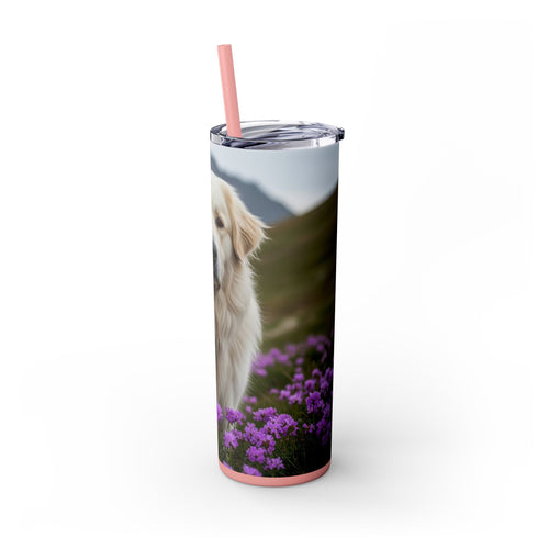Skinny Tumbler with Straw – 20 oz Stainless Steel Cup