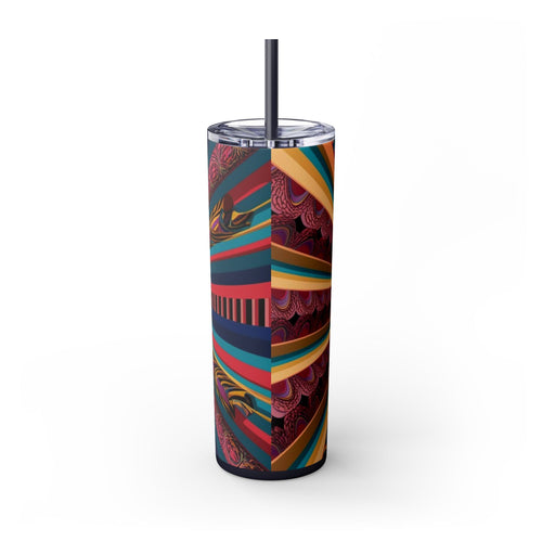 Skinny Tumbler with Straw – 20 oz Stainless Steel Cup