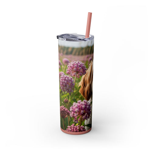 Skinny Tumbler with Straw – 20 oz Stainless Steel Cup