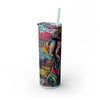 Skinny Tumbler with Straw – 20 oz Stainless Steel Cup