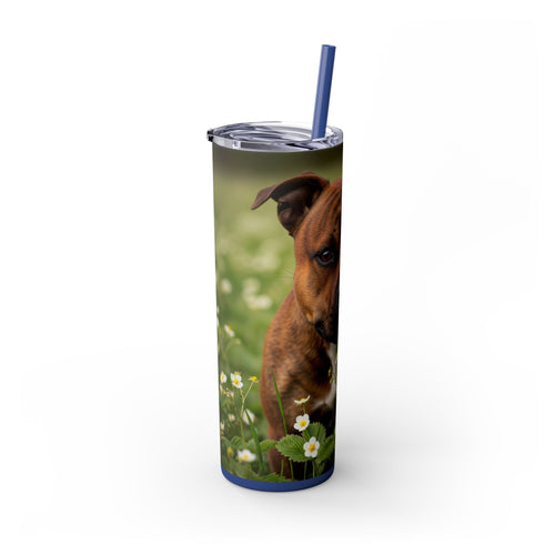 Skinny Tumbler with Straw – 20 oz Stainless Steel Cup