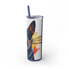 Skinny Tumbler with Straw – 20 oz Stainless Steel Cup
