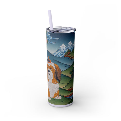 Skinny Tumbler with Straw – 20 oz Stainless Steel Cup