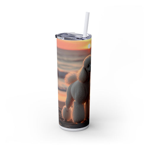 Skinny Tumbler with Straw – 20 oz Stainless Steel Cup