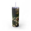 Skinny Tumbler with Straw – 20 oz Stainless Steel Cup