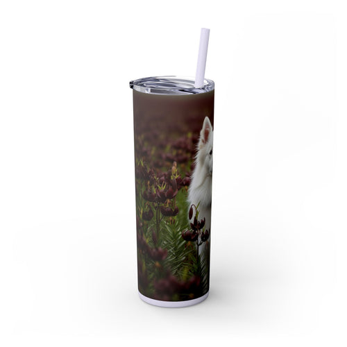 Skinny Tumbler with Straw – 20 oz Stainless Steel Cup