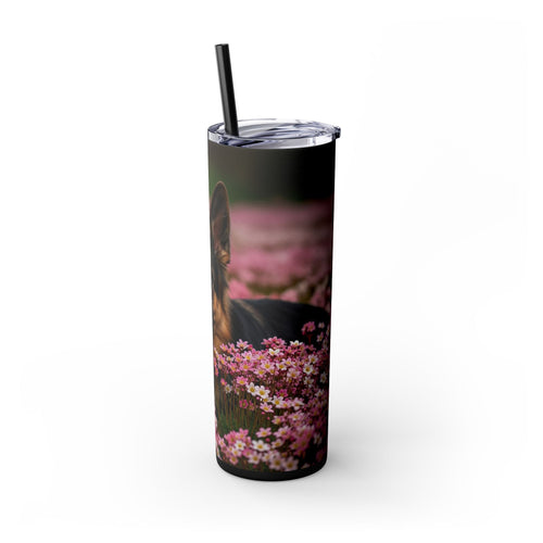 Skinny Tumbler with Straw – 20 oz Stainless Steel Cup