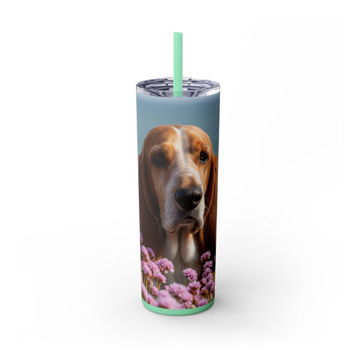 Skinny Tumbler with Straw – 20 oz Stainless Steel Cup