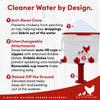 RentACoop 2 Gallon Chicken Waterer with 4 Cups and 4 Nipples - Corner Placement