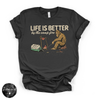 Life Is Better by the Campfire Bigfoot Tee | Funny Camping Sasquatch Graphic T-Shirt