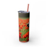 Skinny Tumbler with Straw – 20 oz Stainless Steel Cup