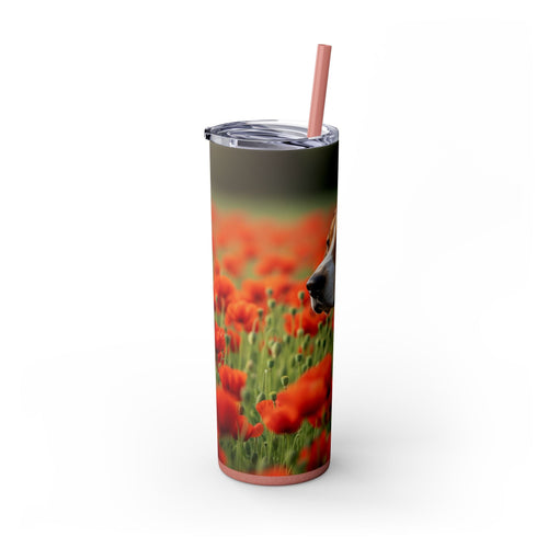 Skinny Tumbler with Straw – 20 oz Stainless Steel Cup