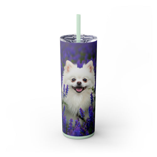 Skinny Tumbler with Straw – 20 oz Stainless Steel Cup