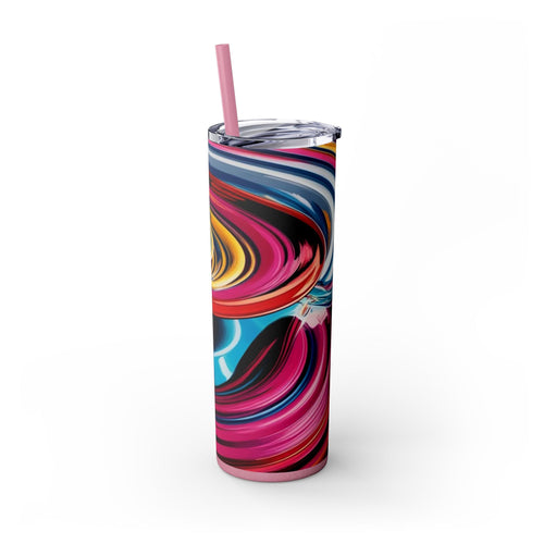 Skinny Tumbler with Straw – 20 oz Stainless Steel Cup