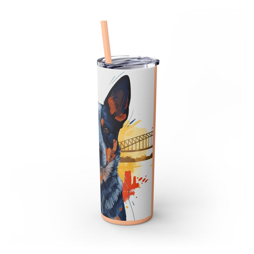 Skinny Tumbler with Straw – 20 oz Stainless Steel Cup