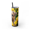 Skinny Tumbler with Straw – 20 oz Stainless Steel Cup
