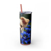 Skinny Tumbler with Straw – 20 oz Stainless Steel Cup