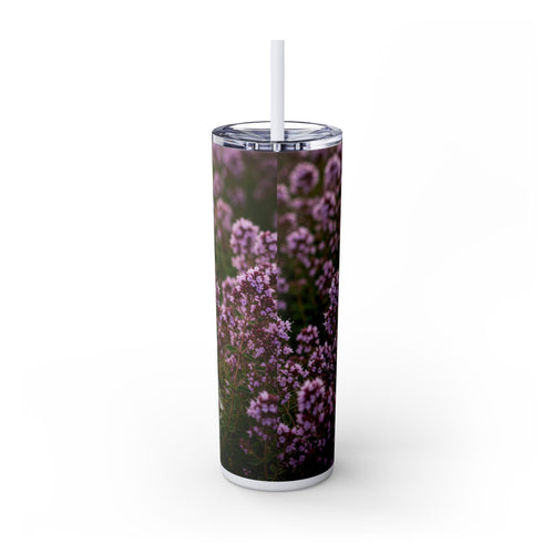 Skinny Tumbler with Straw – 20 oz Stainless Steel Cup