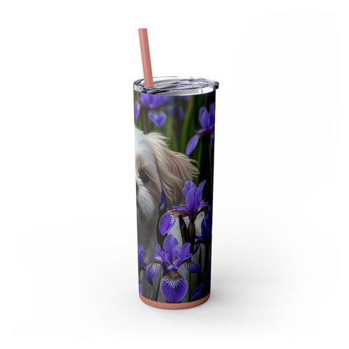 Skinny Tumbler with Straw – 20 oz Stainless Steel Cup