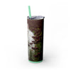 Skinny Tumbler with Straw – 20 oz Stainless Steel Cup