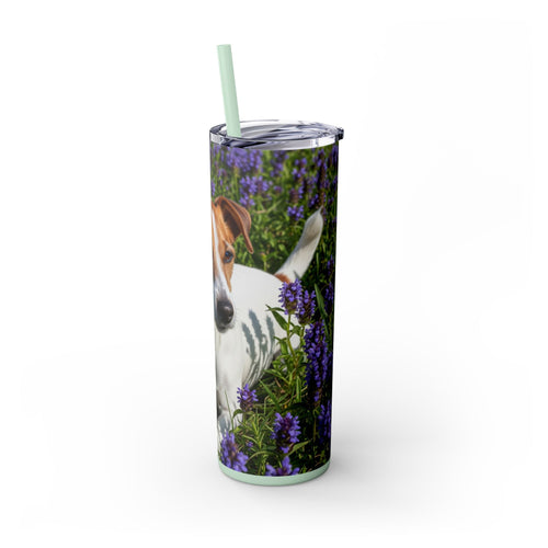 Skinny Tumbler with Straw – 20 oz Stainless Steel Cup