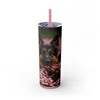 Skinny Tumbler with Straw – 20 oz Stainless Steel Cup