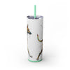 Skinny Tumbler with Straw – 20 oz Stainless Steel Cup