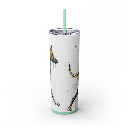 Skinny Tumbler with Straw – 20 oz Stainless Steel Cup