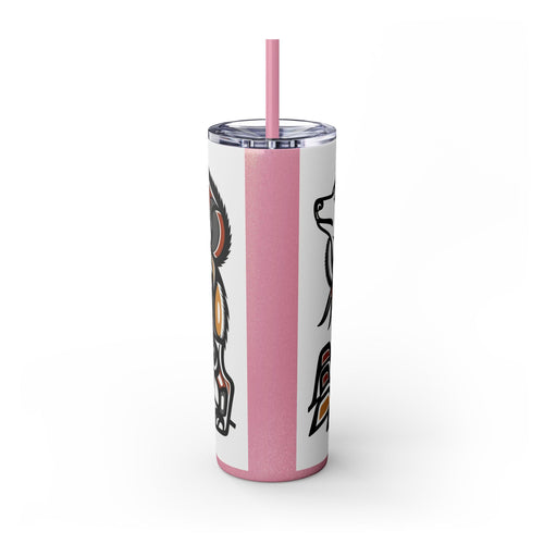 Skinny Tumbler with Straw – 20 oz Stainless Steel Cup