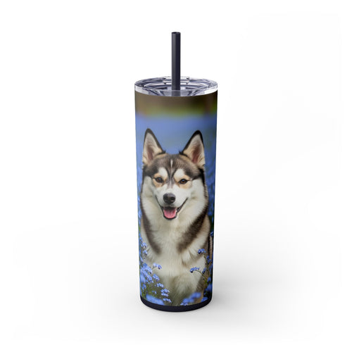 Skinny Tumbler with Straw – 20 oz Stainless Steel Cup