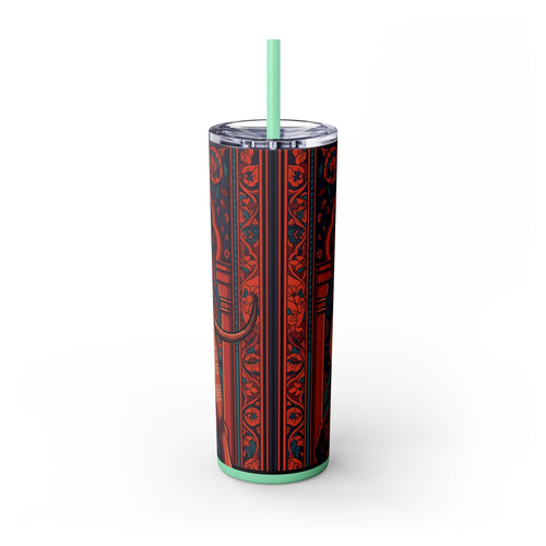 Skinny Tumbler with Straw – 20 oz Stainless Steel Cup