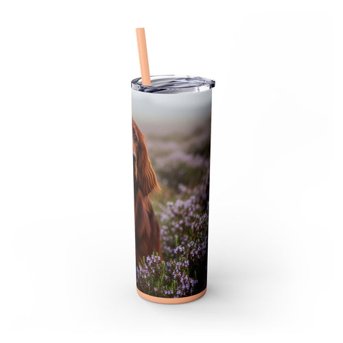 Skinny Tumbler with Straw – 20 oz Stainless Steel Cup
