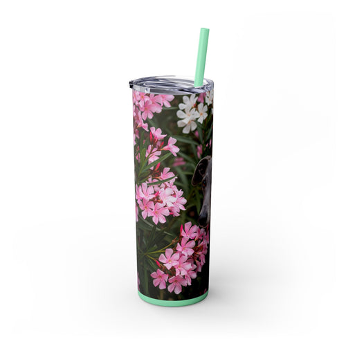 Skinny Tumbler with Straw – 20 oz Stainless Steel Cup