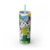 Skinny Tumbler with Straw – 20 oz Stainless Steel Cup