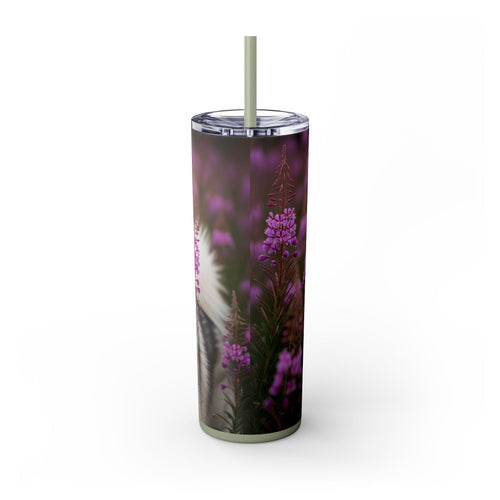 Skinny Tumbler with Straw – 20 oz Stainless Steel Cup