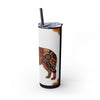 Skinny Tumbler with Straw – 20 oz Stainless Steel Cup