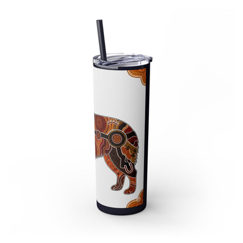 Skinny Tumbler with Straw – 20 oz Stainless Steel Cup