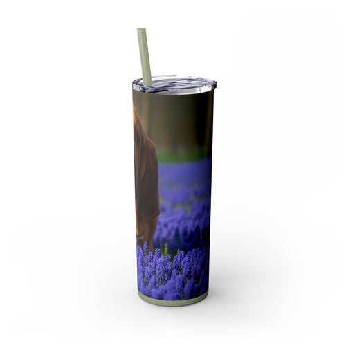 Skinny Tumbler with Straw – 20 oz Stainless Steel Cup