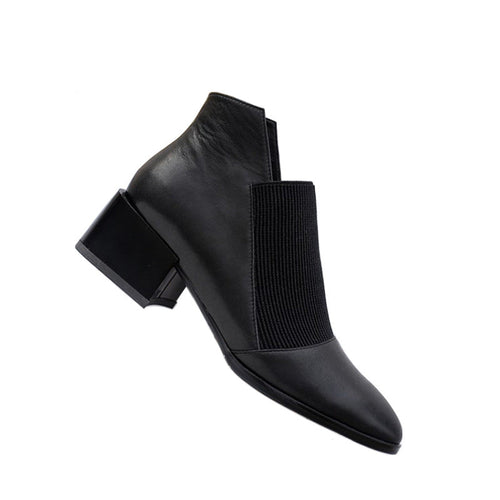 Cowhide Single Shoes Womens New Four Seasons Versatile