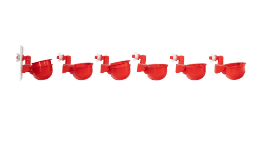 Automatic Chicken Water Cup Waterer Kit for Poultry 6-Pack