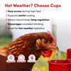 RentACoop 64oz(2L) Automatic Drinker with Auto-Fill Cup and Horizontal Nipple