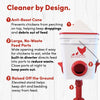 RentACoop 25lb BPA-Free Chicken Feeder with 4 Large Ports and Adjustable Stand - Center Placement