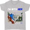 I'm With Her Rocking Chucks and Pearls | Kamala Harris 2024 Shirt | Democrat Shirt Dark T1241 - KH2