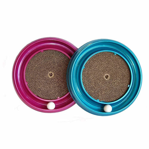 Bergan Turbo Scratcher Cat Toy 16 Interactive Track Ball Scratcher with Catnip