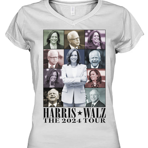 Harris Walz The Eras Tour Shirt | Kamala Harris 2024 Shirt | Tim Walz 2024 Shirt | Democrat Shirt Bright C1461 - KH2