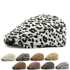Personalized Ethnic Style Floral Beret Women's British Retro Corduroy