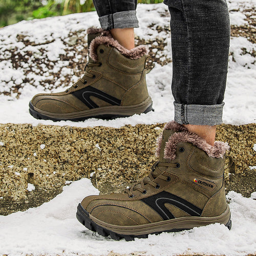Cotton Shoes Winter Plus Velvet Warm Plus Size Hiking Boots