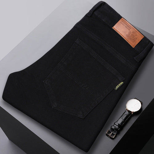 Slim Fit Stretch All-matching Mid Waist Casual Jeans