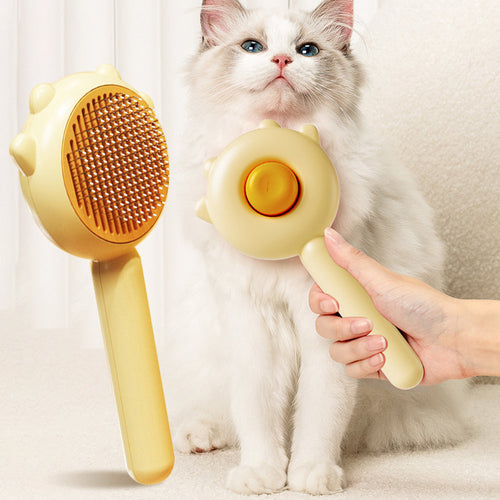 Cat Comb Massager One Tap Fur Punch Out Feature